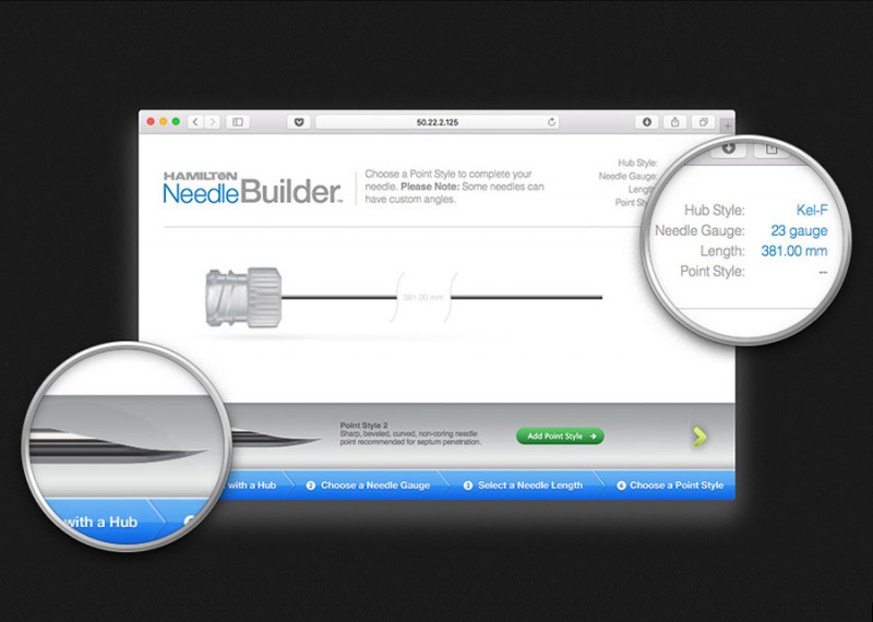 Hamilton Needle Builder V2Works Brandgineering by Design™