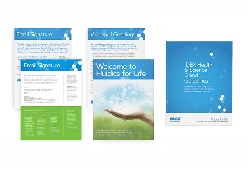 IDEX Health & Science Brand Launch Package V2Works Brandgineering