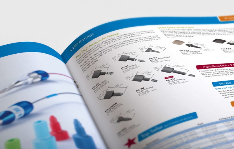Upchurch Scientific Catalogs. 20 years of print catalogs. V2Works